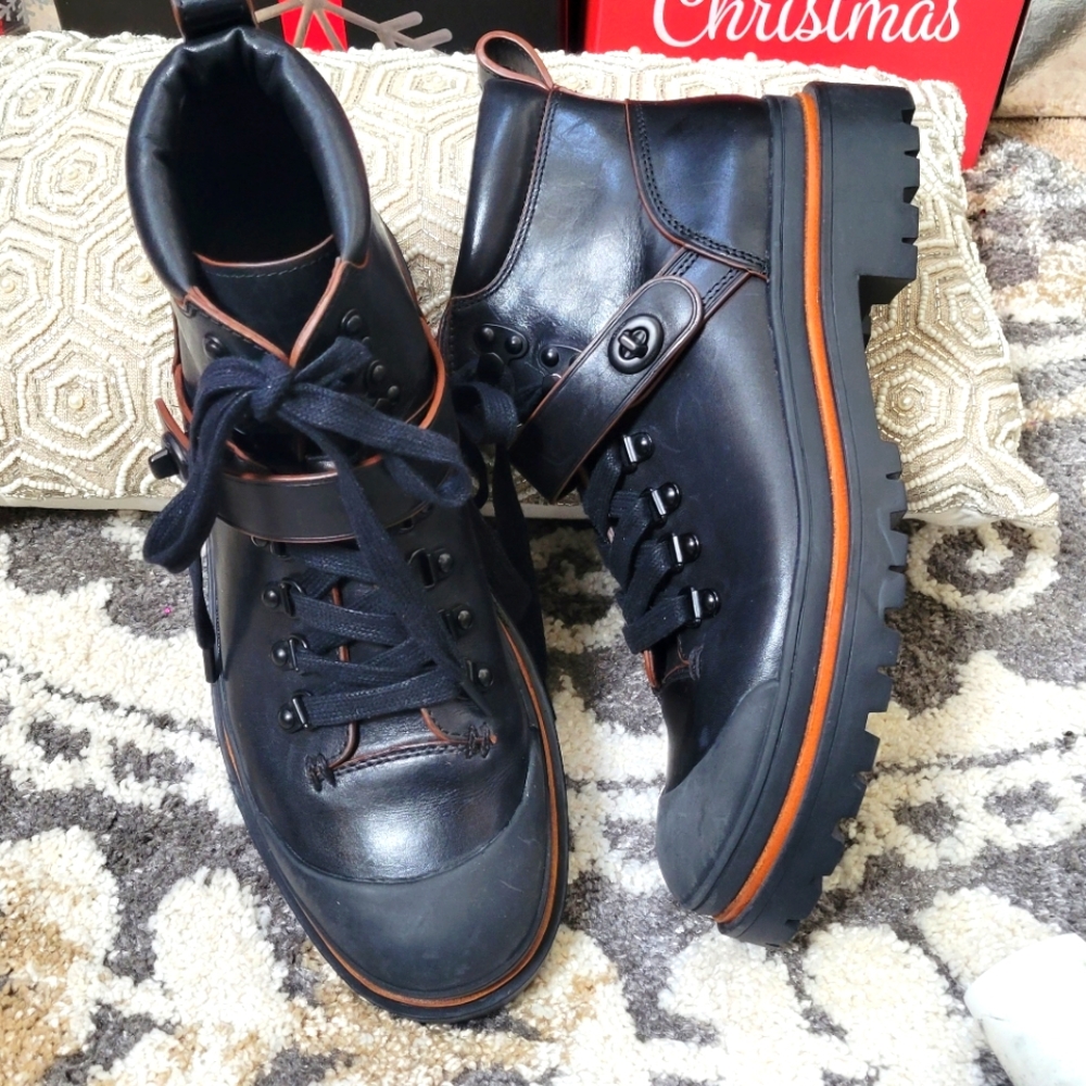 Coach, size 11, Black hiker boots